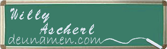 Willy Ascherl Visitenkarte